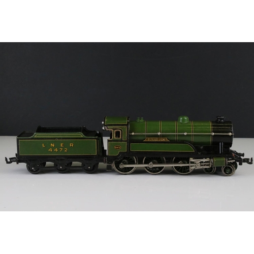 121a - Boxed Bing clockwork Flying Scotsman Train Set with clockwork 4-6-0 locomotive 4472 