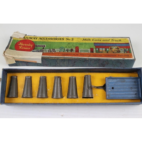 127a - Two boxed Hornby Series Railway Accessories sets to include No 1 Miniature Luggage & Truck and NO 2 ... 