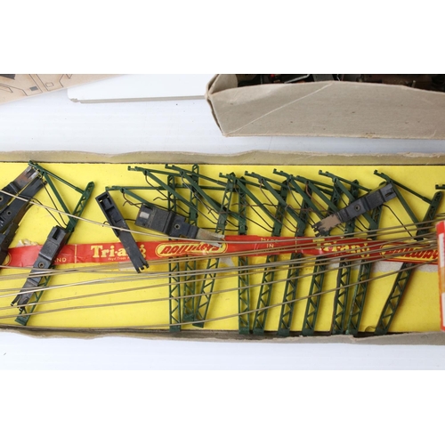 165 - Quantity of OO gauge model railway accessories to include rolling stock (boxed & unboxed) track, eph... 