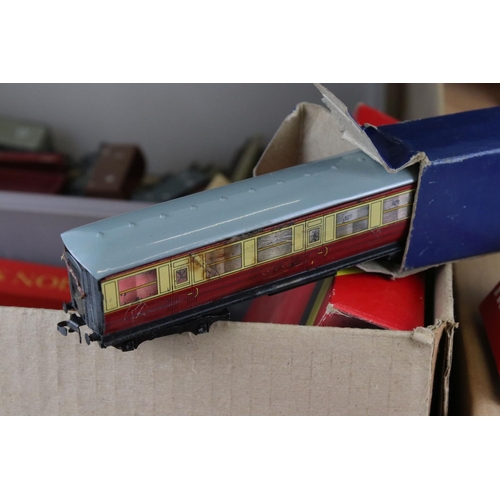 165 - Quantity of OO gauge model railway accessories to include rolling stock (boxed & unboxed) track, eph... 