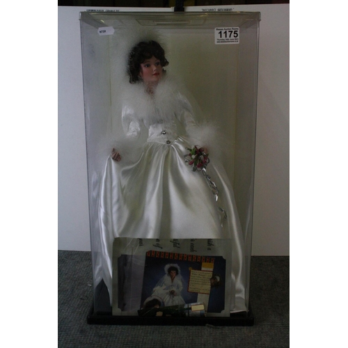 1175 - Wedding Doll 'Winter Romance' on stand within plastic case, 1997, case 19