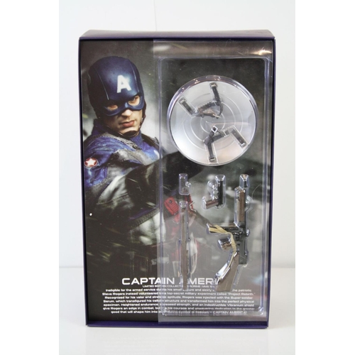 1016 - Boxed Hot Toys Movie Masterpiece 1/6 Marvel Captain America The First Avenger figure, appearing comp... 