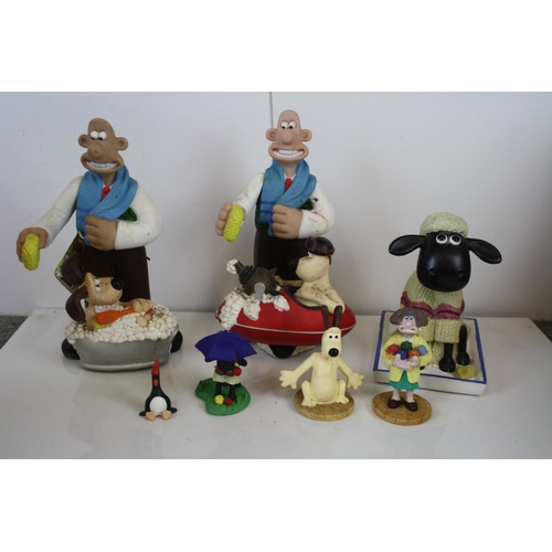 1182A - Collection of Aardman Animation Wallace and Gromit boxed and loose collectables, to include 4 x Wesc... 