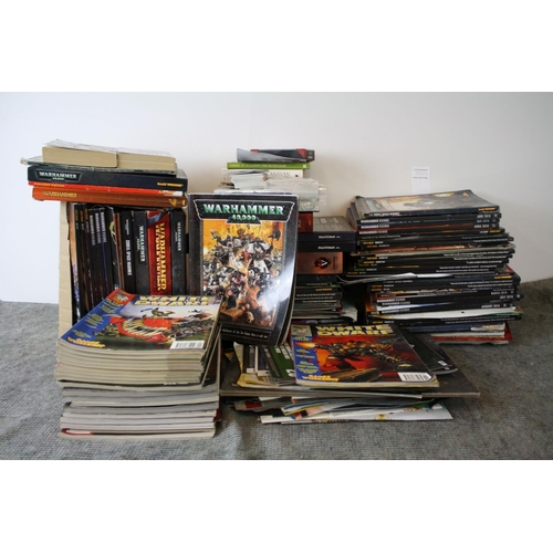 288 - Large collection of Games Workshop Warhammer books and related ephemera, to include White Dwarf, War... 