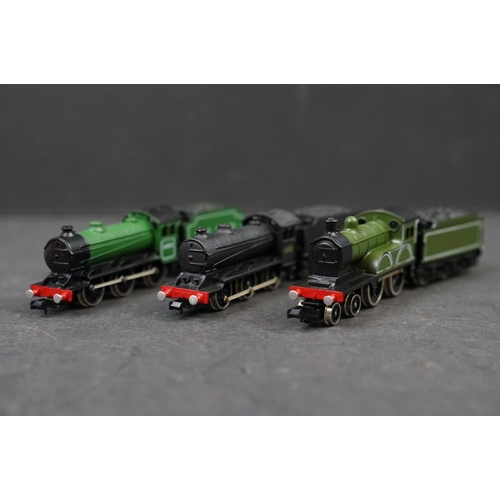 1 - Three boxed Union Mills Models N gauge locomotives to include 1012 Ex NER D20 4-4-0 LNER lined green... 