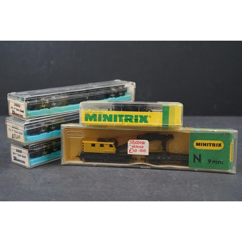 13 - 24 Cased / boxed N gauge items of rolling stock to include Lima, Graham Farish, Minitrix etc featuri... 