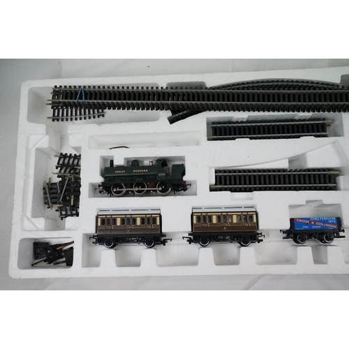 27 - Boxed Hornby OO gauge R694 GWR Mixed Traffic electric train set with locomotive, rolling stock, trac... 