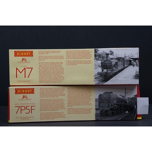 42 - Two boxed Hornby OO gauge DCC Ready locomotives to include R2585 BR 4-6-2 Rebuilt West Country Class... 