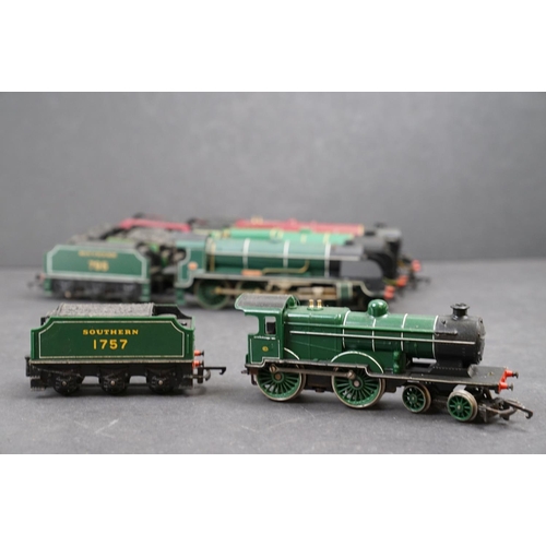 44 - 10 OO gauge locomotives with tender to include Triang Princess Elizabeth, Mainline Hinton Manor, Tri... 