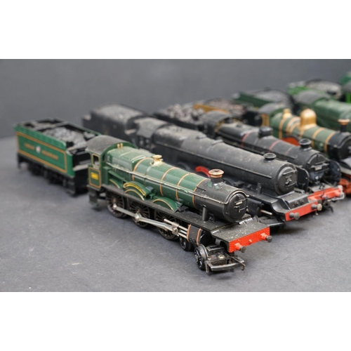 44 - 10 OO gauge locomotives with tender to include Triang Princess Elizabeth, Mainline Hinton Manor, Tri... 