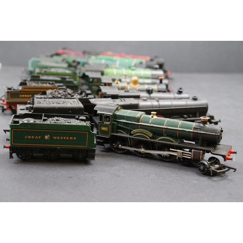 44 - 10 OO gauge locomotives with tender to include Triang Princess Elizabeth, Mainline Hinton Manor, Tri... 