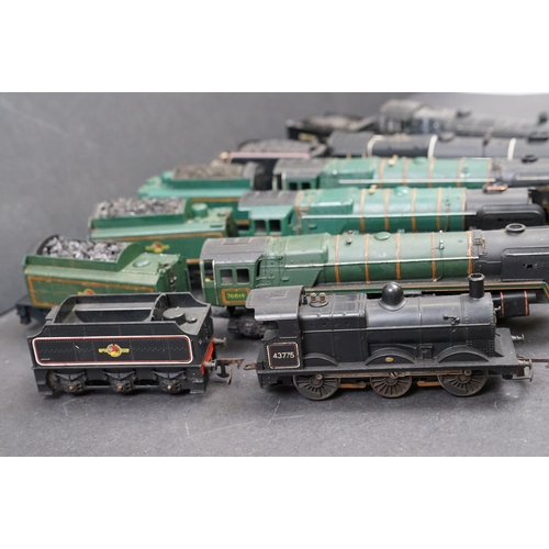 45 - 10 OO gauge locomotives to include Hornby Repton 926 Southern, Hornby Britannia, Airfix Royal Scots ... 