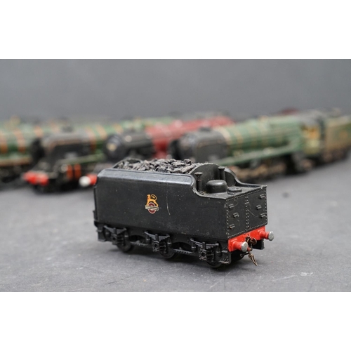 49 - Nine Hornby Dublo locomotives to include Barnstable, Duchess of Atholl, Duchess of Montrose, Corfe C... 