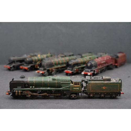 49 - Nine Hornby Dublo locomotives to include Barnstable, Duchess of Atholl, Duchess of Montrose, Corfe C... 