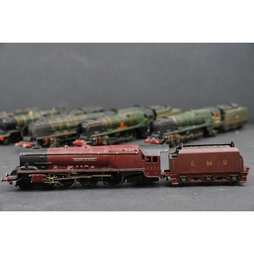 49 - Nine Hornby Dublo locomotives to include Barnstable, Duchess of Atholl, Duchess of Montrose, Corfe C... 