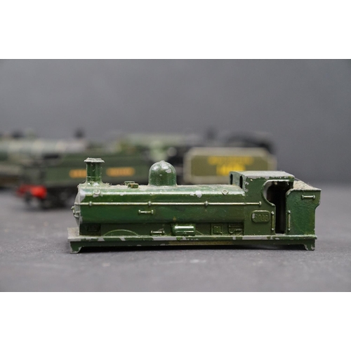 50 - Nine OO gauge built diecast locomotives in various condition plus a quantity of spare and repair par... 