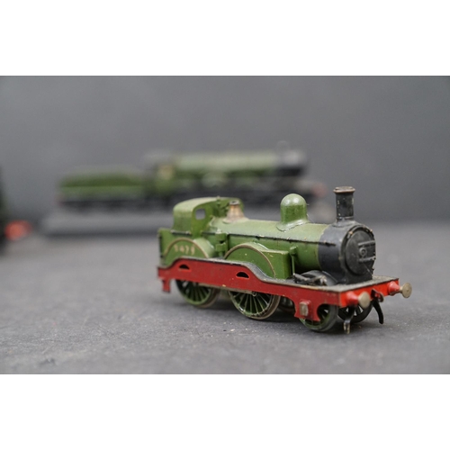 50 - Nine OO gauge built diecast locomotives in various condition plus a quantity of spare and repair par... 