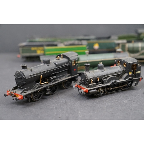 50 - Nine OO gauge built diecast locomotives in various condition plus a quantity of spare and repair par... 