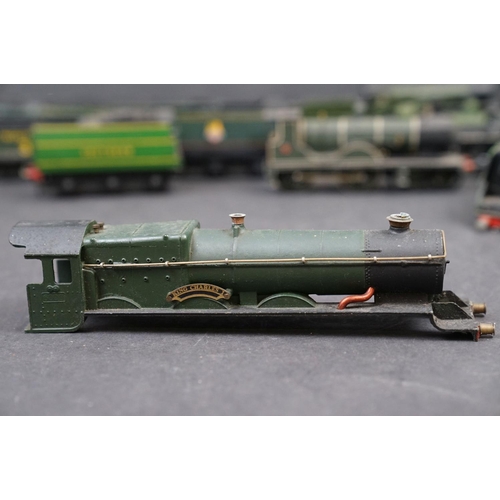 50 - Nine OO gauge built diecast locomotives in various condition plus a quantity of spare and repair par... 