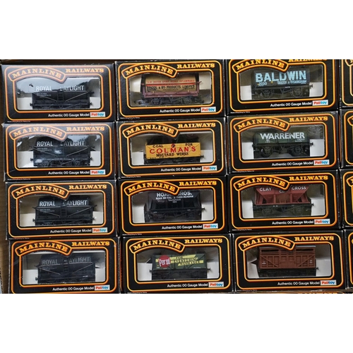 52 - 40 Boxed Mainline Railways OO gauge items of rolling stock, featuring all wagons and vans, to includ... 