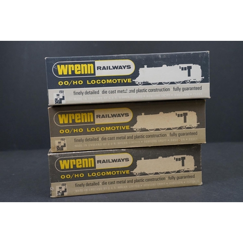 55 - Three boxed Wrenn OO gauge locomotives to include W2205 0-6-0 Tank Black BR, W2207 0-6-0 Tank SR and... 