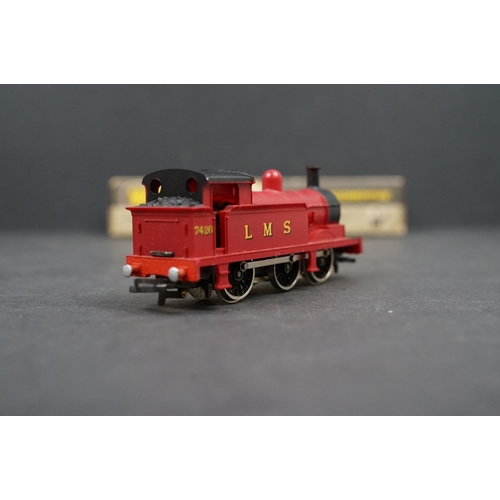 55 - Three boxed Wrenn OO gauge locomotives to include W2205 0-6-0 Tank Black BR, W2207 0-6-0 Tank SR and... 