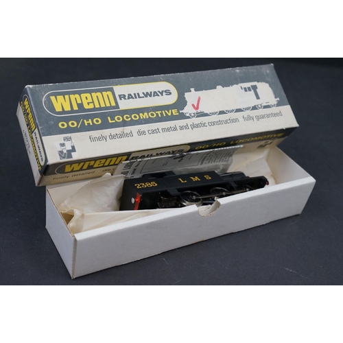 56 - Two boxed Wrenn OO gauge W2215 0-6-2 Tank LMS Locomotives both black livery plus a diecast Wrenn OO ... 