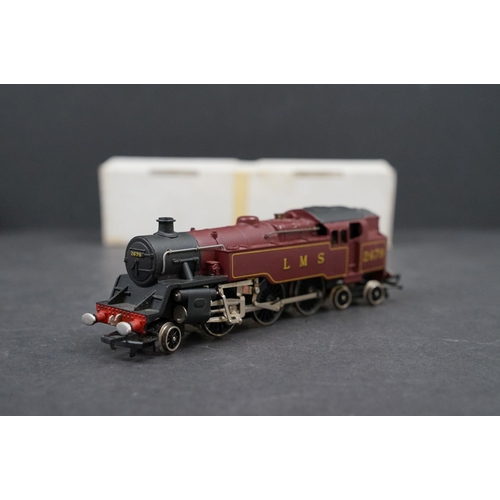 56 - Two boxed Wrenn OO gauge W2215 0-6-2 Tank LMS Locomotives both black livery plus a diecast Wrenn OO ... 