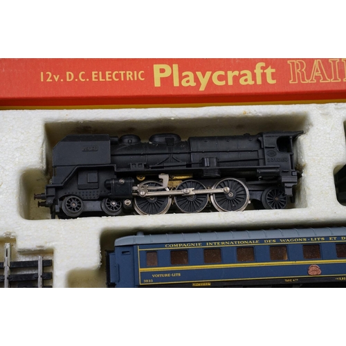 65 - Boxed OO/HO gauge Playcraft PR1460 London - Paris Night Ferry electric train set complete with locom... 