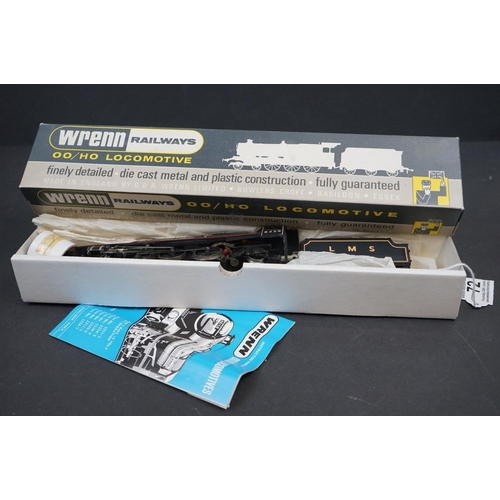 72 - Boxed Wrenn OO gauge W2241 4-6-2 Duchess of Hamilton LMS black locomotive  with original papers and ... 