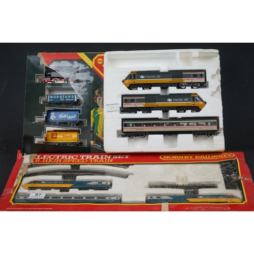 87 - Two boxed Hornby OO gauge electric train sets to include R177 Pick Up Goods set (appears complete wi... 