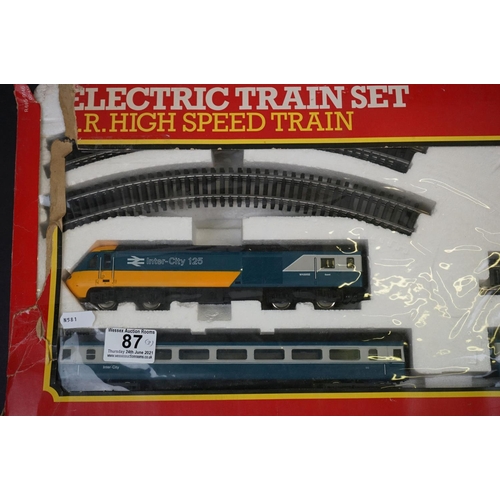 87 - Two boxed Hornby OO gauge electric train sets to include R177 Pick Up Goods set (appears complete wi... 