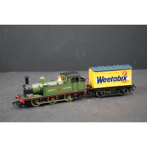 91 - Three OO gauge locomotives to include diecast Wrenn Cardiff Castle 4-6-0 with tender, Mainline JOEM ... 