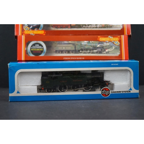 93 - Five boxed Hornby OO gauge locomotives to include R311 LMS Patriot Class Duke of Sutherland, R392 GW... 