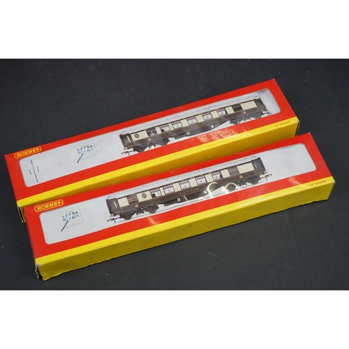 99 - Seven boxed Hornby OO gauge items of rolling stock to include 2 x Super Detail (R4143 Pullman 1st Cl... 