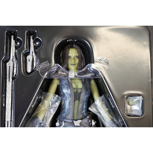 1003 - Boxed Hot Toys Movie Masterpiece Marvel 1/6 scale Guardians of the Galaxy Gamora figure, complete an... 