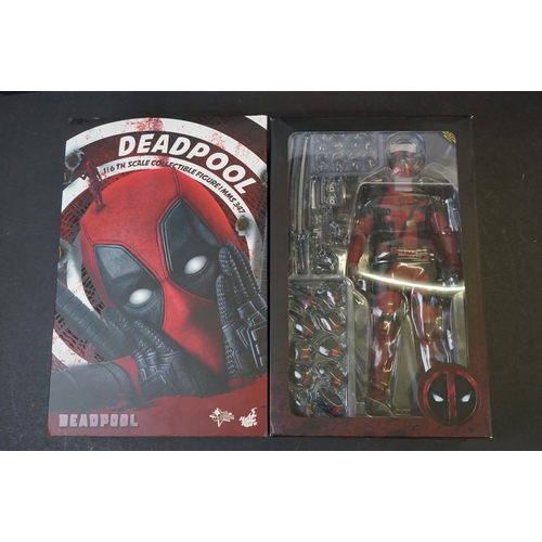 1005 - Boxed Hot Toys Movie Masterpiece Marvel 1/6 scale Deadpool MMS347 figure, complete and excellent