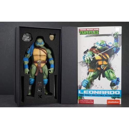 1009 - Boxed Dreamex Nickelodeon 1/6 Teenage Mutant Ninja Turtles Leonardo figure, complete and excellent