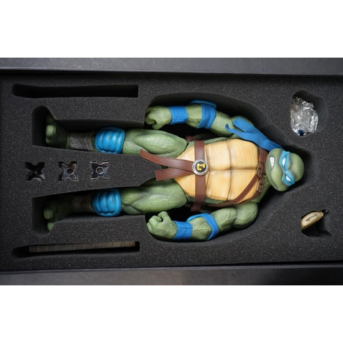 1009 - Boxed Dreamex Nickelodeon 1/6 Teenage Mutant Ninja Turtles Leonardo figure, complete and excellent