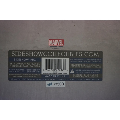 1019 - Boxed Sideshow Collectibles Marvel Apocalypse premium format figure numbered 468/1500, figure and bo... 