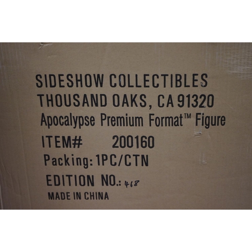 1019 - Boxed Sideshow Collectibles Marvel Apocalypse premium format figure numbered 468/1500, figure and bo... 