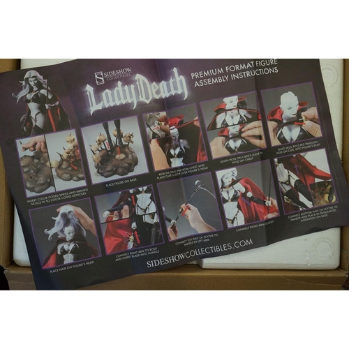 1020 - Boxed Sideshow Collectibles Limited Edition Lady Death Premium Format Figure, numbered 837/2500, fig... 