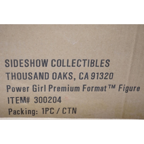 1022 - Boxed Sideshow Collectibles Limited Edition DC Comics Power Girl Premium Format Figure, numbered 837... 