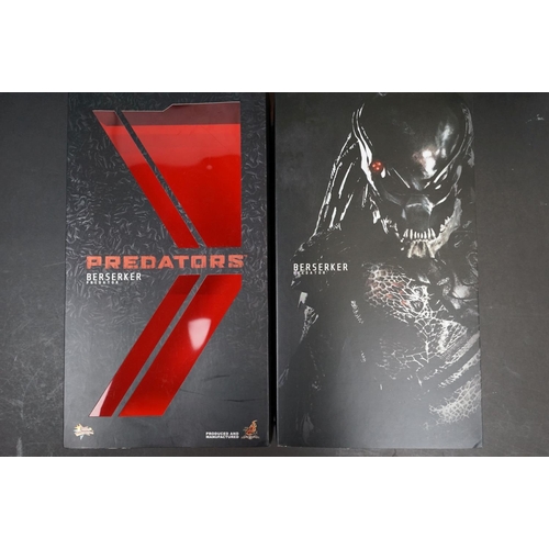 1024 - Boxed Hot Toys Movie Masterpiece 1/6 Predators Berserker Predator figure, appearing complete and exc... 