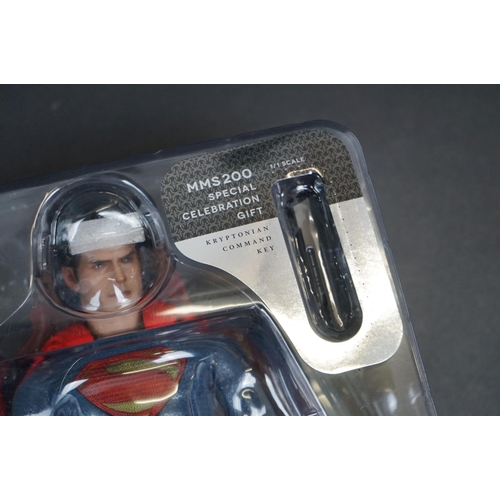 1026 - Boxed Hot Toys Movie Masterpiece DC Direct 1/6 MMS200 Collectors Edition Superman Man of Steel figur... 