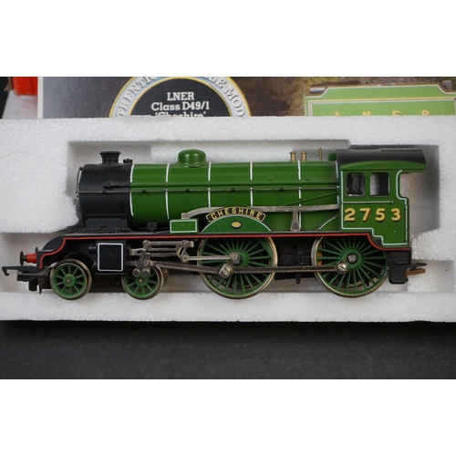 103 - Boxed Hornby OO gauge R378 LNER Class D49/1 Locomotive Cheshire