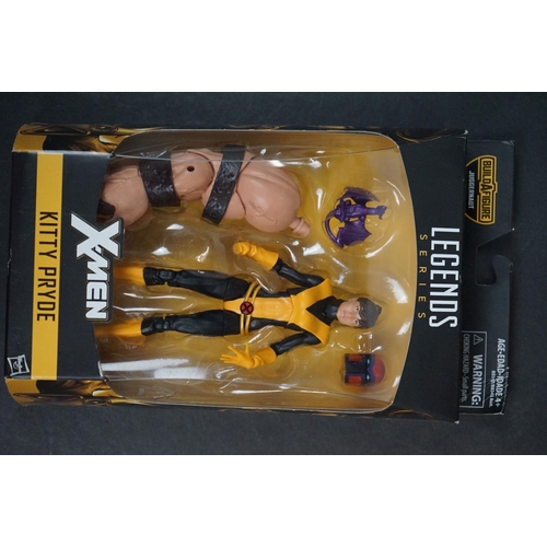 1034 - 5 x Boxed Hasbro Marvel Legends Series X-Men action figures to include Iceman, Marvel's Rogue, Marve... 