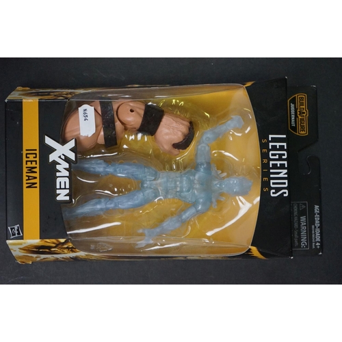 1034 - 5 x Boxed Hasbro Marvel Legends Series X-Men action figures to include Iceman, Marvel's Rogue, Marve... 