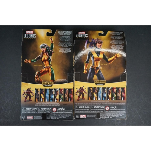 1034 - 5 x Boxed Hasbro Marvel Legends Series X-Men action figures to include Iceman, Marvel's Rogue, Marve... 