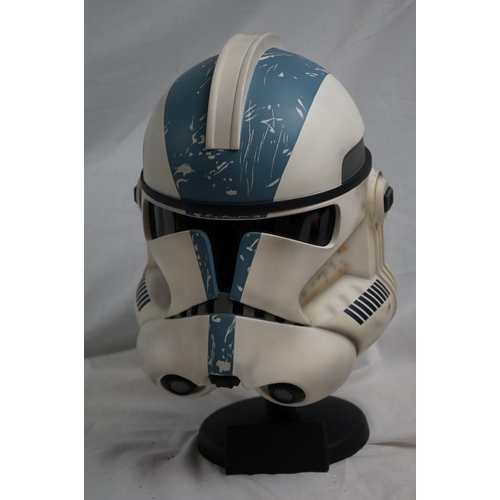 1046 - Star Wars - Boxed Master Replica Star Wars III Revenge of the Sith 501st Legion Clone Trooper Helmet... 